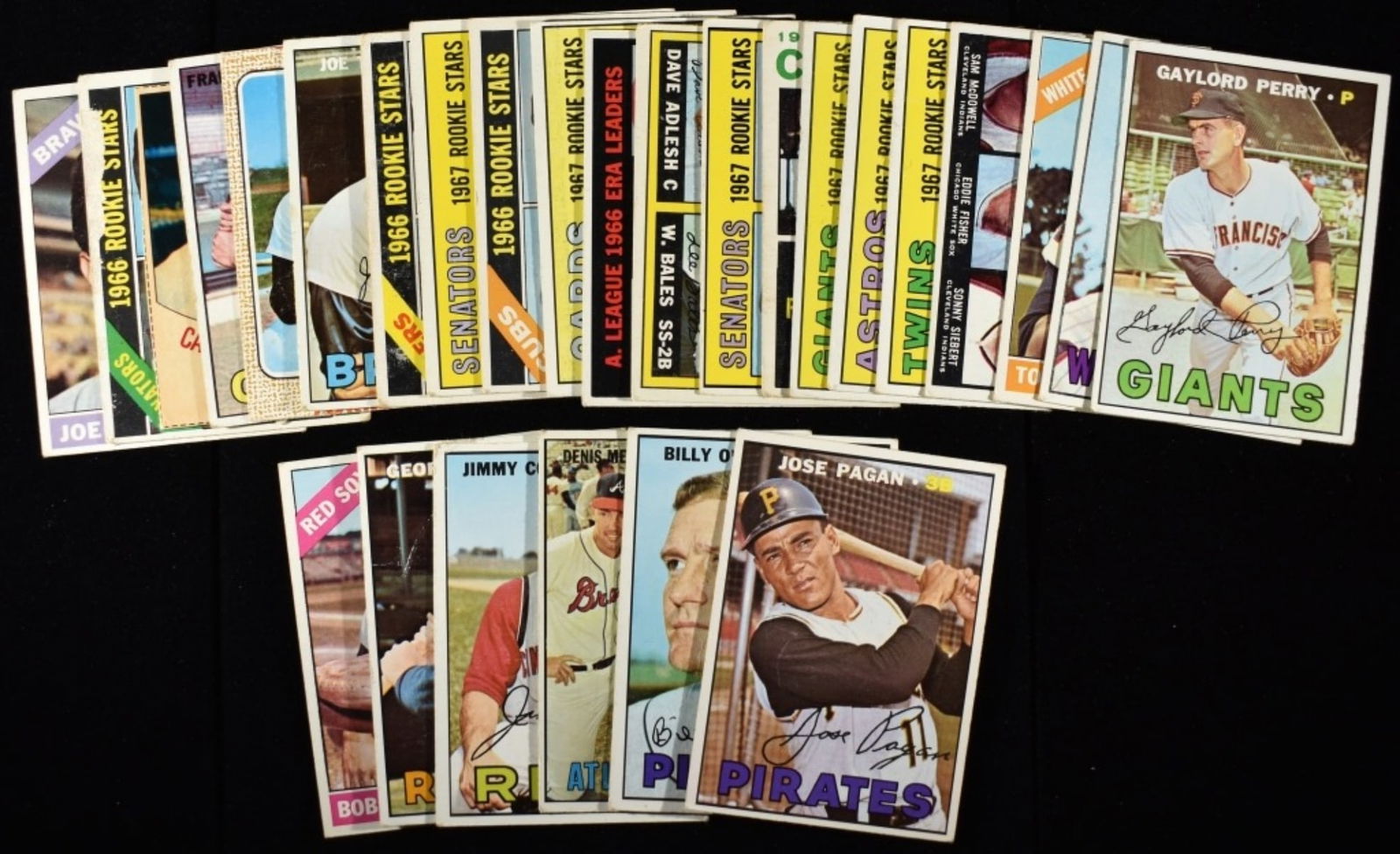 Variety Of (27) Baseball Cards: Including Frank Robinson, Joe Torre, Gaylord Perry. Various conditions, duplicates possible