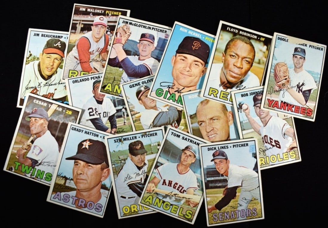 (15) Baseball Cards: Including Jim Beauchamp, Jim Maloney, Orlando Pena and more. Various condition, duplicates possible.