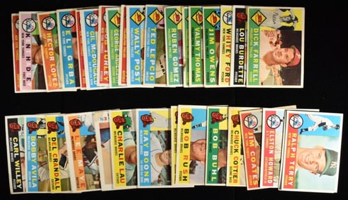 Large Lot Of 1960s Baseball Cards