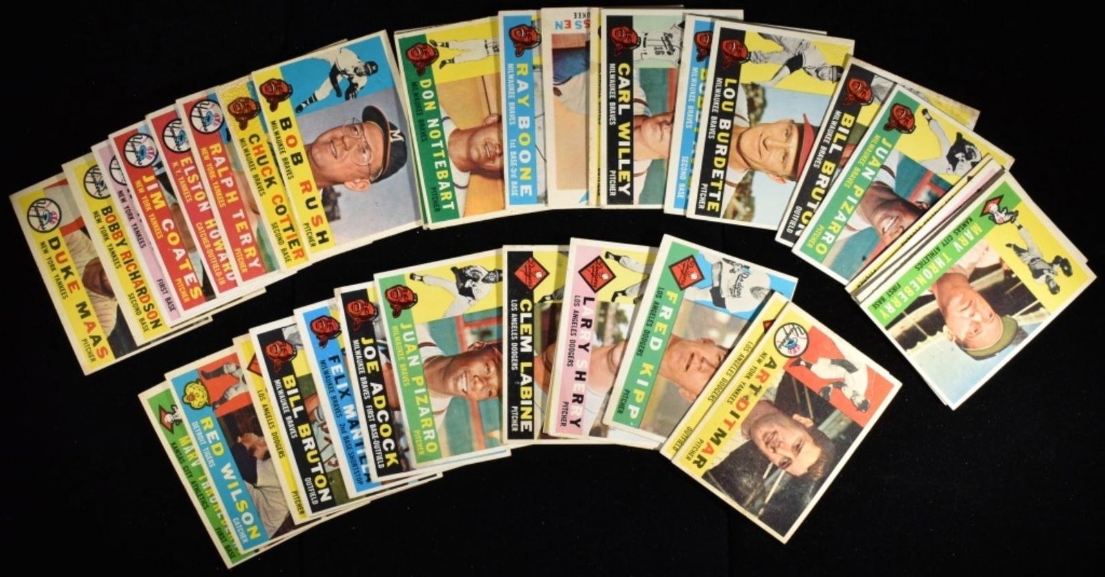 Mixed Lot Of 1960s Baseball Cards: Eddie Sawyer, Marv Thornberry, Larry Sherry, and more! Conditions may vary, may have duplicates, and may include possible reprints.