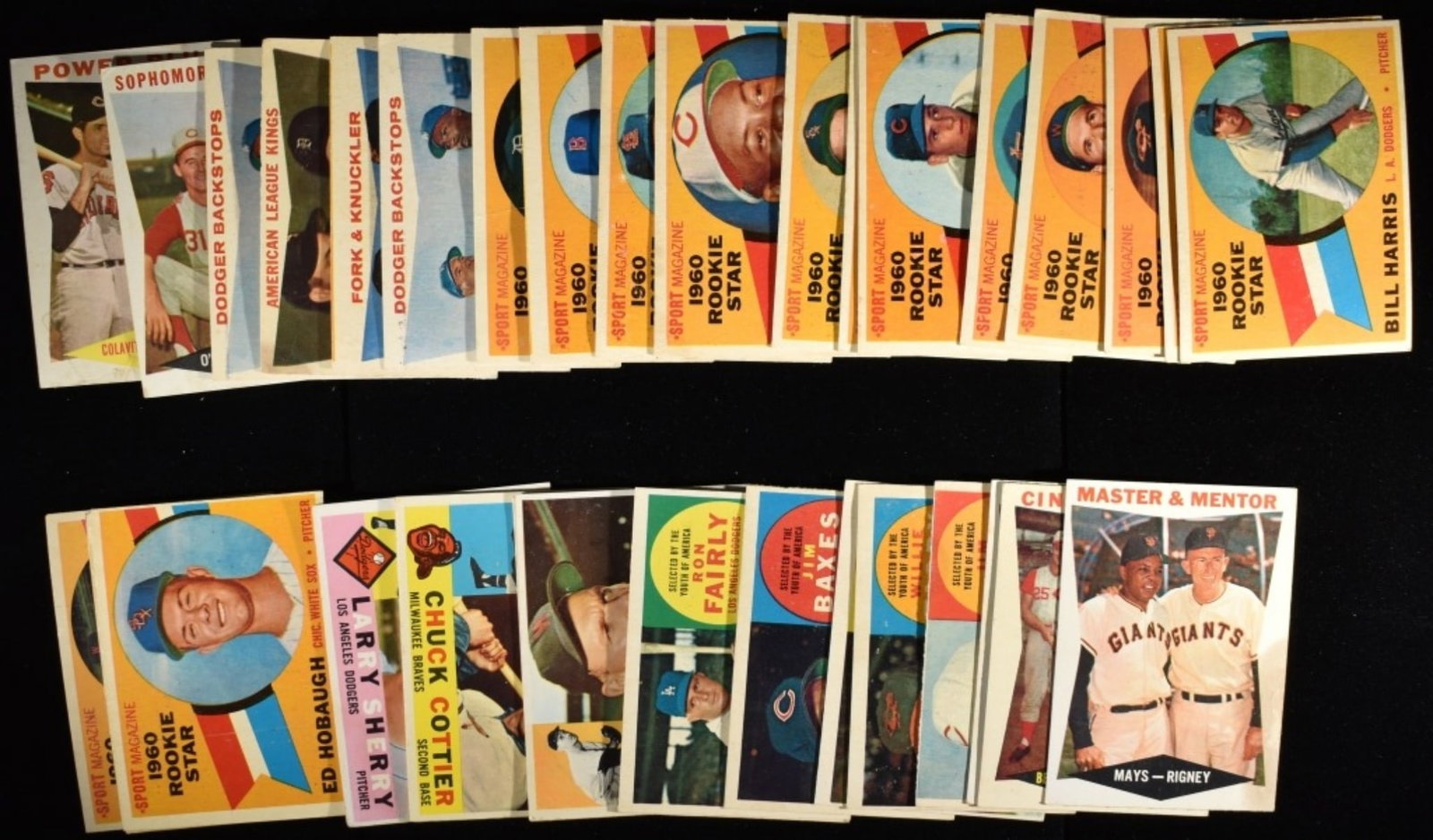 (40) 1960s Mixed Lot Of Baseball Cards (1 of 2)