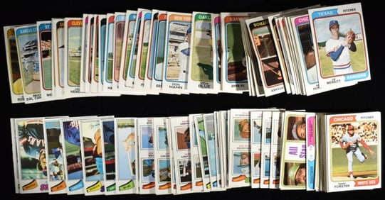 (85) Mixed Lot Of Baseball Cards 1970s