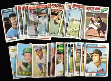 (45) 1970s Baseball Cards