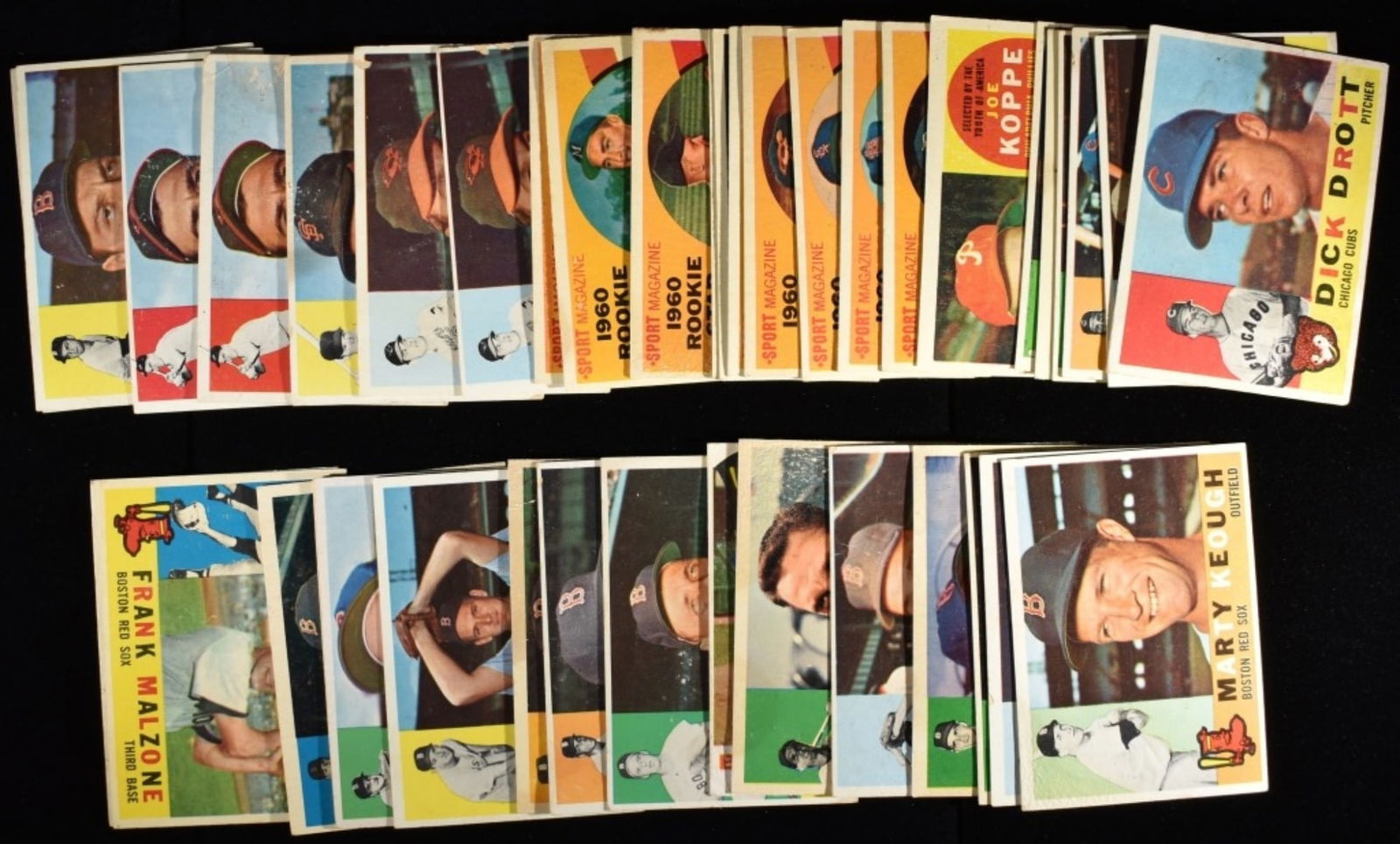 (40) 1960s Mixed Lot Of Baseball Cards (1 of 2)