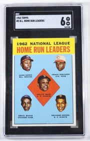 1963 TOPPS N.L Home Run Leaders #3