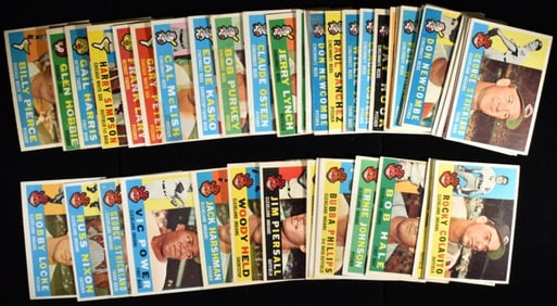 (45) 1960s Baseball Cards