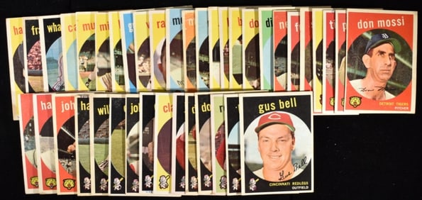 (40) 1959 Baseball Cards