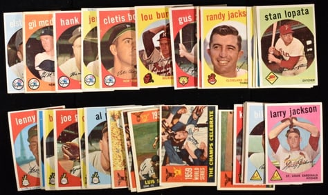 (40) 1959 Baseball Cards Mixed Lot