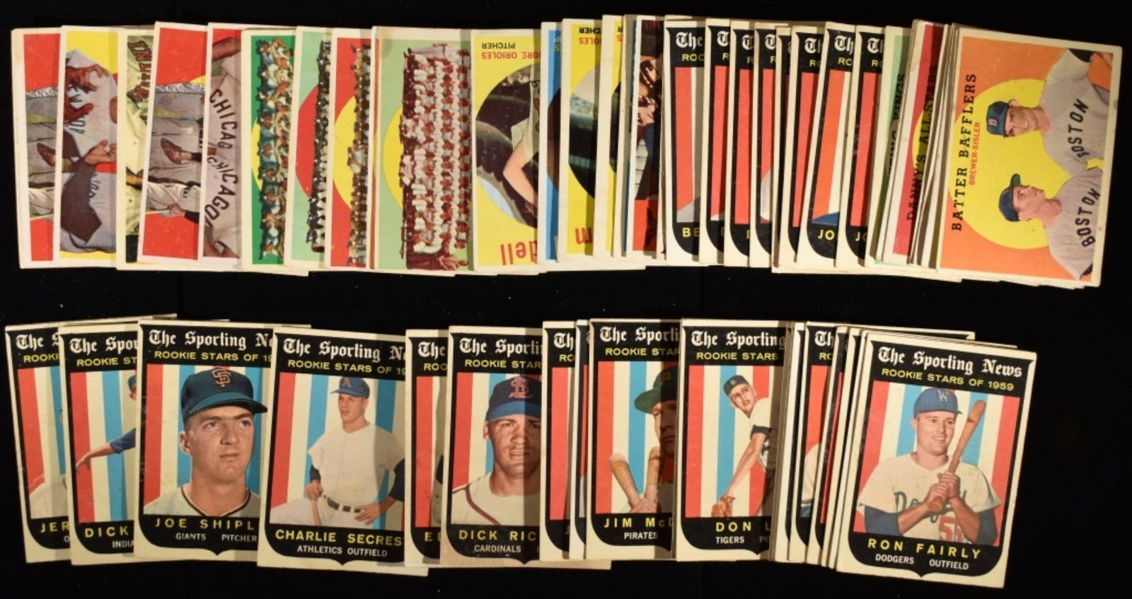 1959 Baseball Cards Medium Lot (1 of 2)