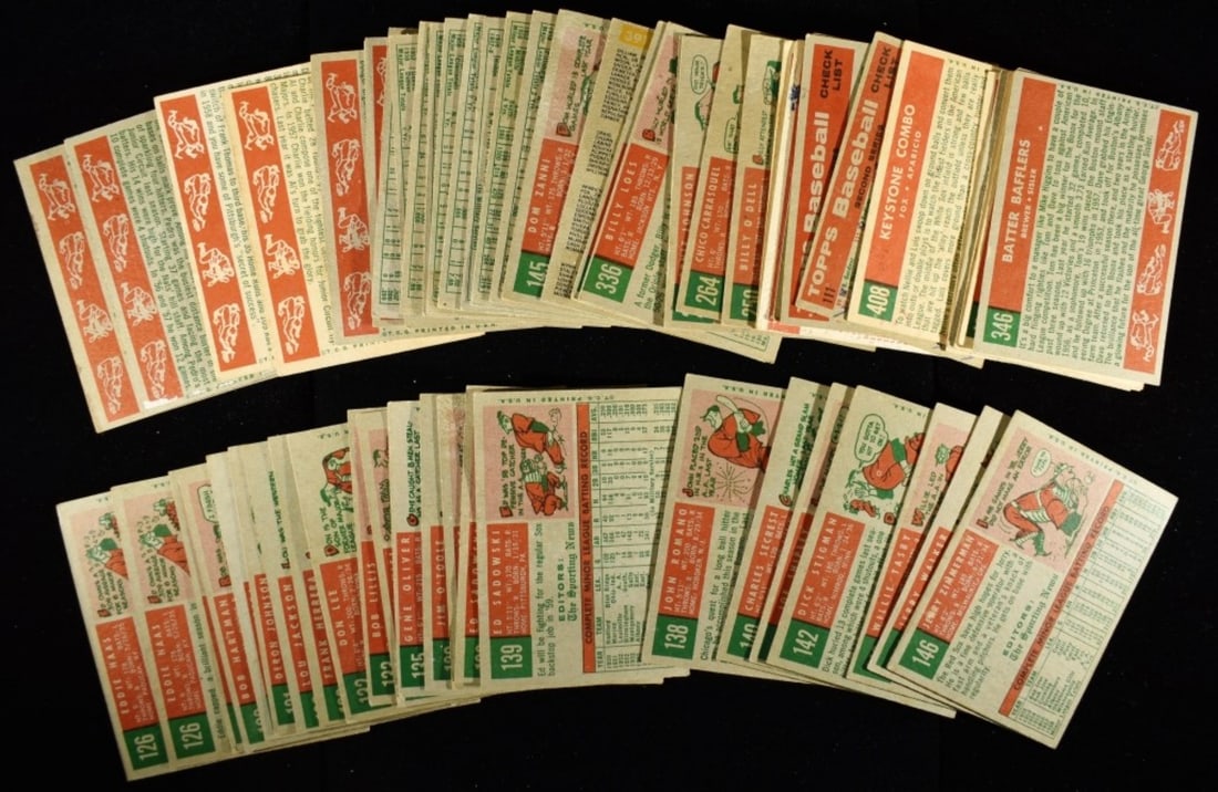 1959 Baseball Cards Medium Lot - 2