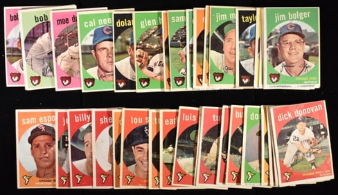 1959 (40) Baseball Cards
