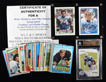 (28) Football Card Mixed Lot