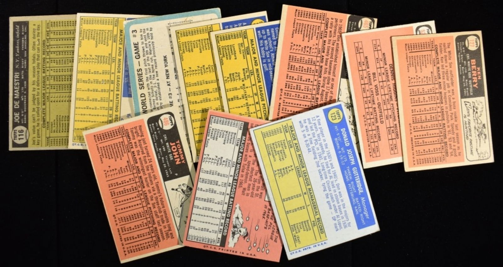 (11) Baseball Cards - 2