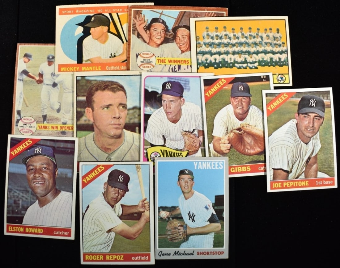 1960s Baseball Cards: Mickey Mantle TOPPS #563, Yanks Win Opener, and more. Conditions may vary. May have duplicates or reprints.
