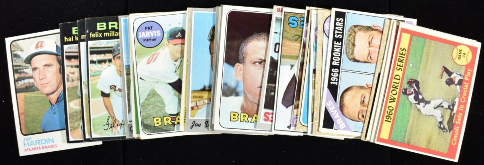 1960s Baseball Cards: Hank Aaron, 1960 World Series #309 &308. Conditions may vary. May have duplicates or reprints.