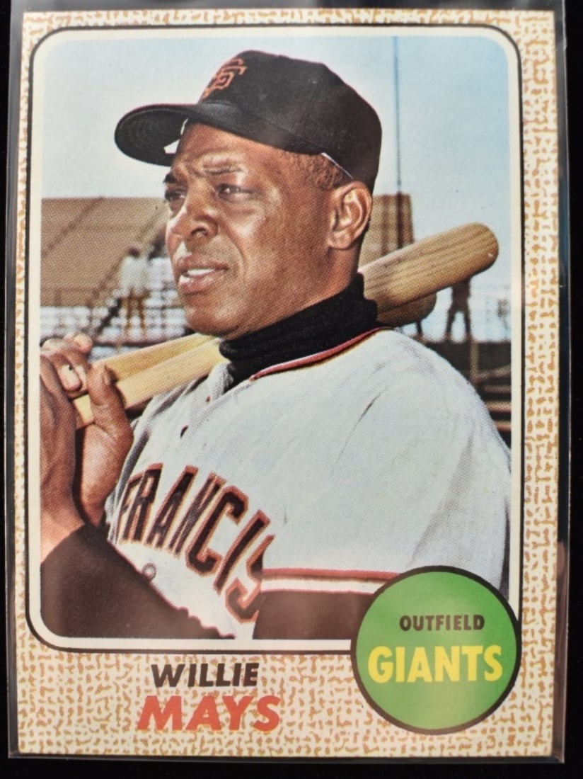 1968 TOPPS #50 Willie Mays VG: TOPPS #50. VG. Off-centered