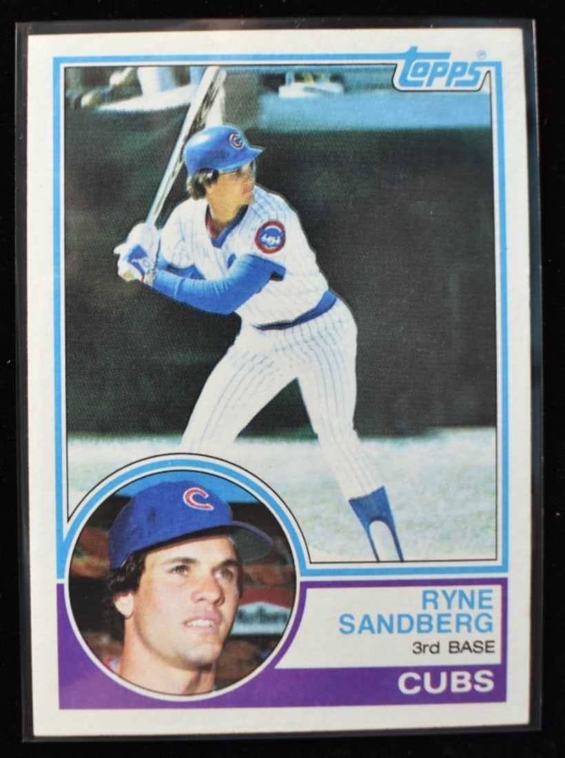 1983 TOPPS #83 Rookie Ryne Sandberg EX: EX condition. Rookie card #83