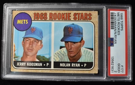 PSA 1968 TOPPS #177 Mets Rookie Stars Good 2