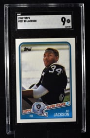1988 TOPPS Bo Jackson # 327 SGC 9