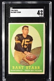 1958 TOPPS Bart Starr #66 SGC 4
