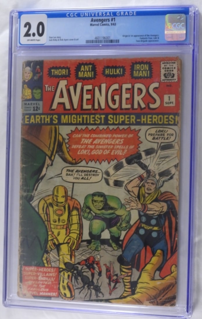 CGC 2.0 Avengers #1 Marvel 1963 (1 of 3)