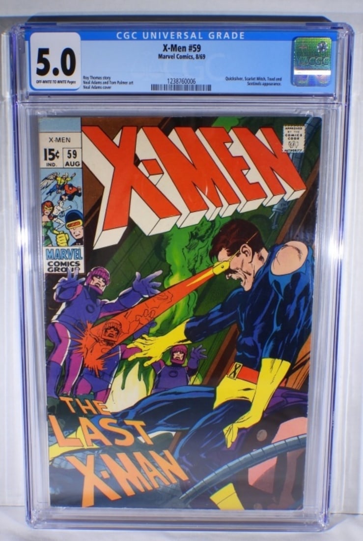 CGC 5.0 X-Men #59 Marvel 1969 (1 of 3)