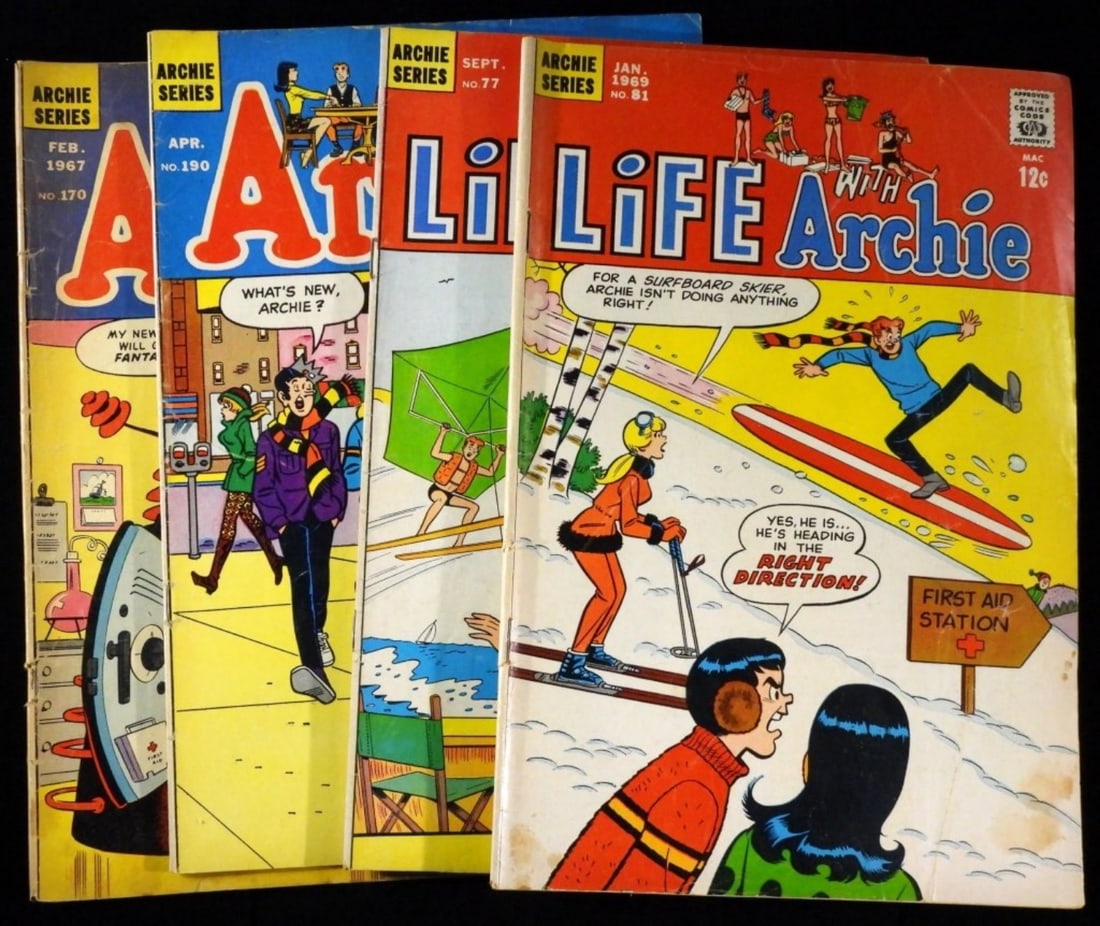 (4) Archie & Life With Archie: Various conditions. #81, #77, #190 & #170