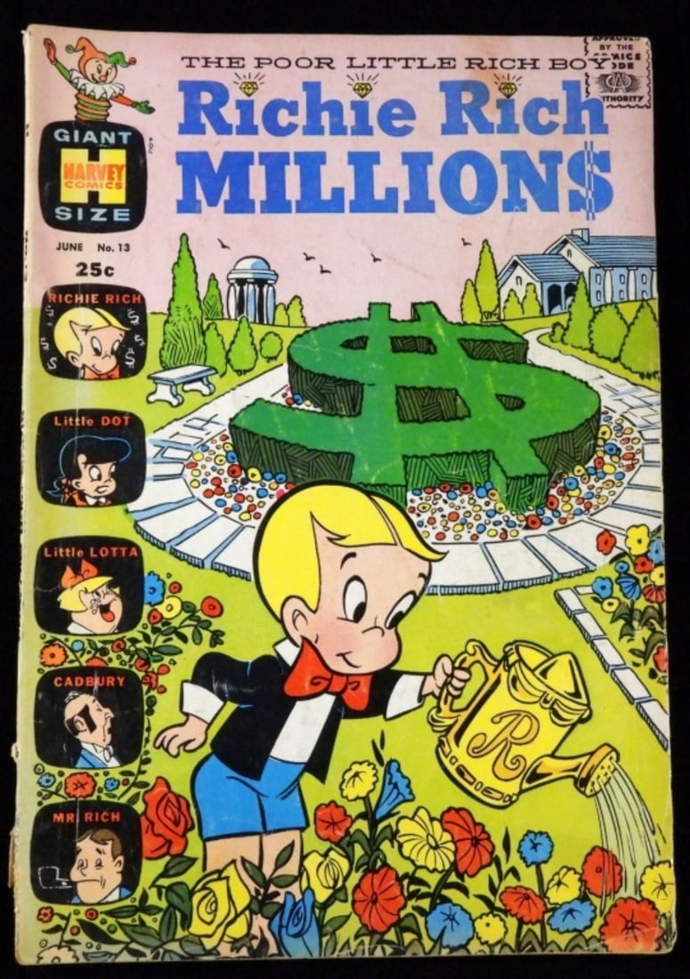 Richie Rich Millions #13: Good condition. 1965