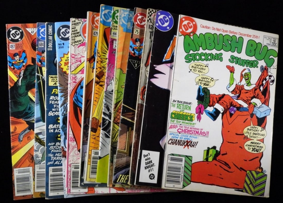 (13) Various DC Comics: Elvira's House Of Mystery#4 , Ambush Bug #1, The Inferior Five #65 and many more