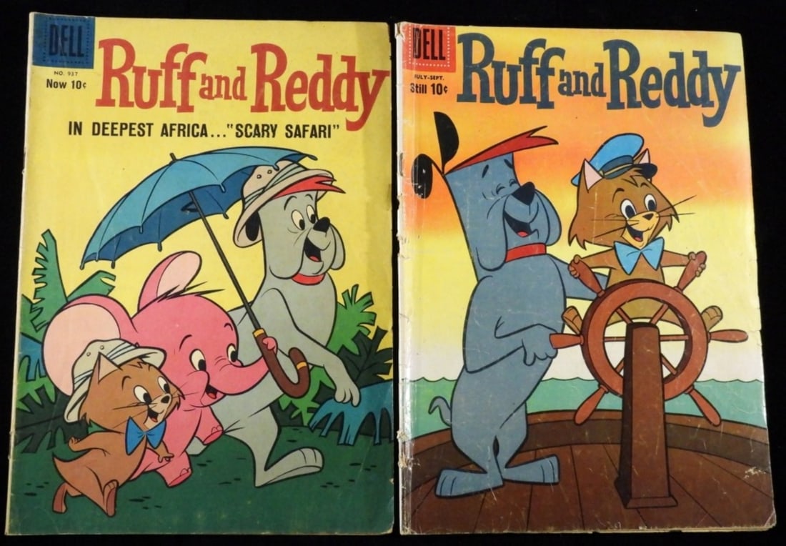 (2) Dell Ruff & Reddy Silver-Bronze Age: 1)#6 1960 G 2)#937 1958 VG