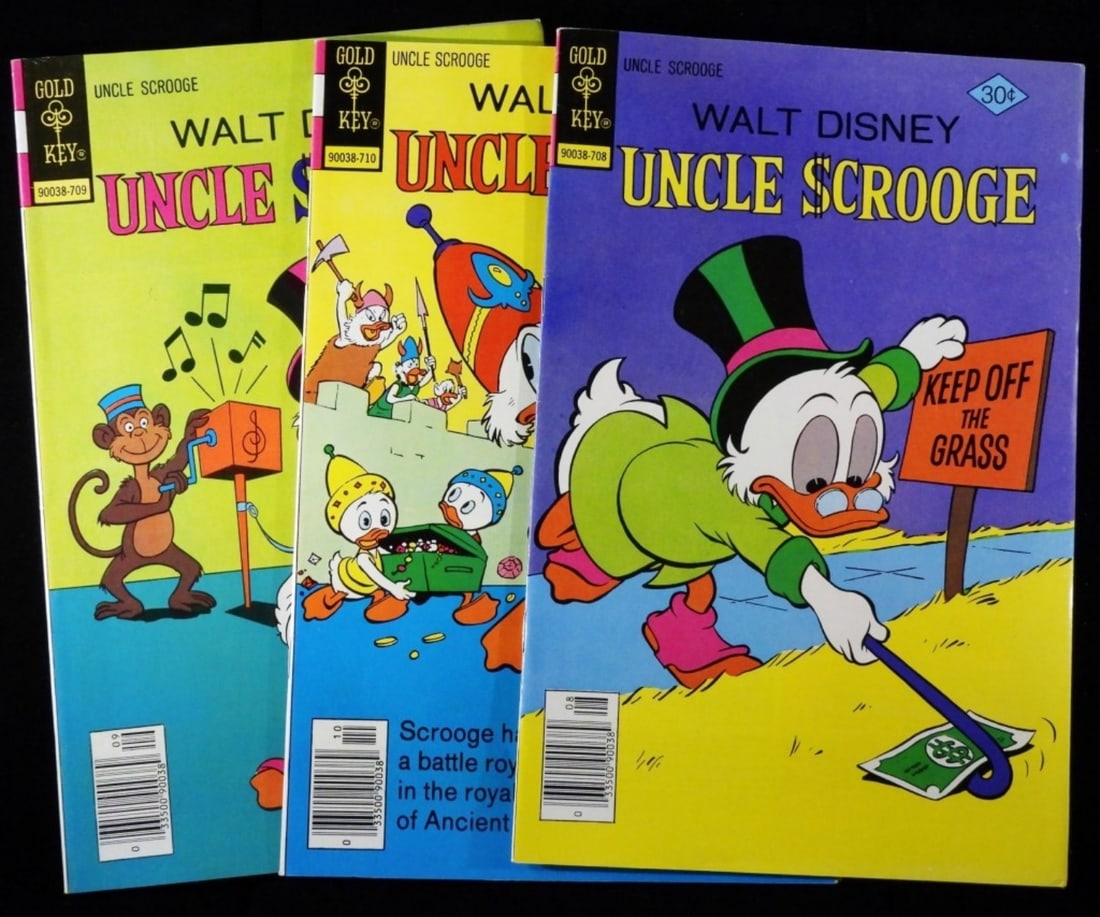 (3) Walt Disney Uncle Scrooge VG 143-145 1977: Bid with Vintage Auctions!