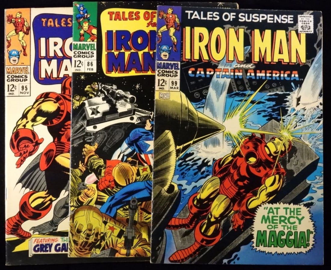 (3) Iron Man & Captain America VG: Numbers 86,95, and 99