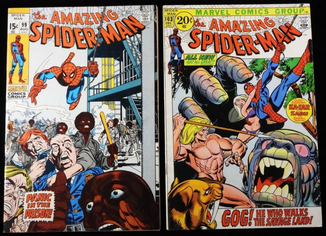 (2) The Amazing Spider-Man VG # 99,103: Follow us on Facebook, Instagram, X, and TikTok.
