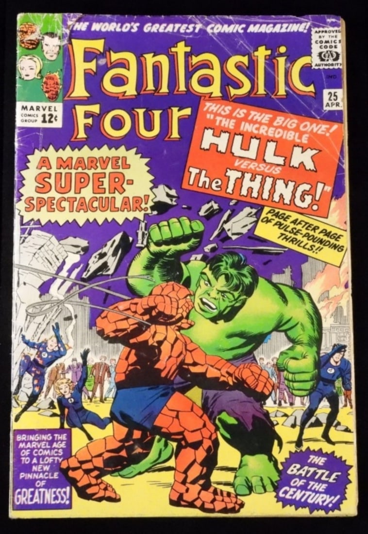 Silver Age Fantastic Four #25 1964 (F/G): Fair condition, does have a rip on the top left corner. 1964