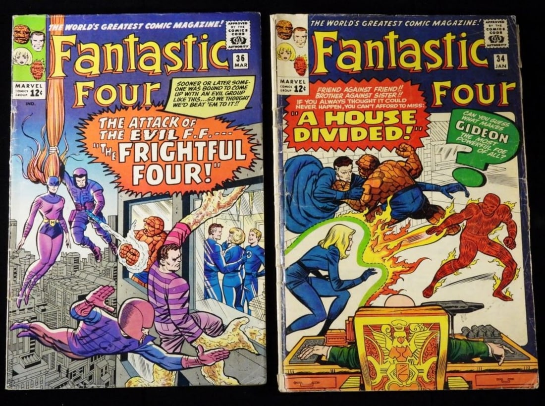 (2) Marvel Fantastic Four #34 & 36 (G) (1 of 4)