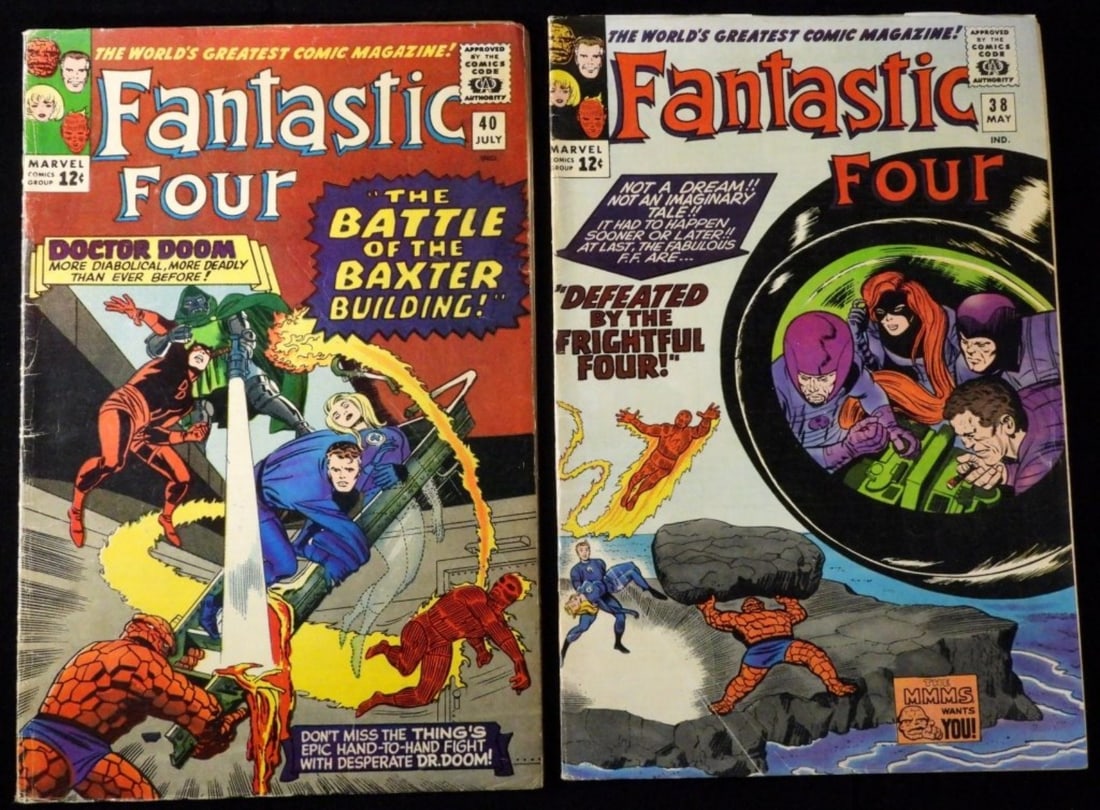 (2) Fantastic Four Marvel #38 & 40 (G/VG) (1 of 4)