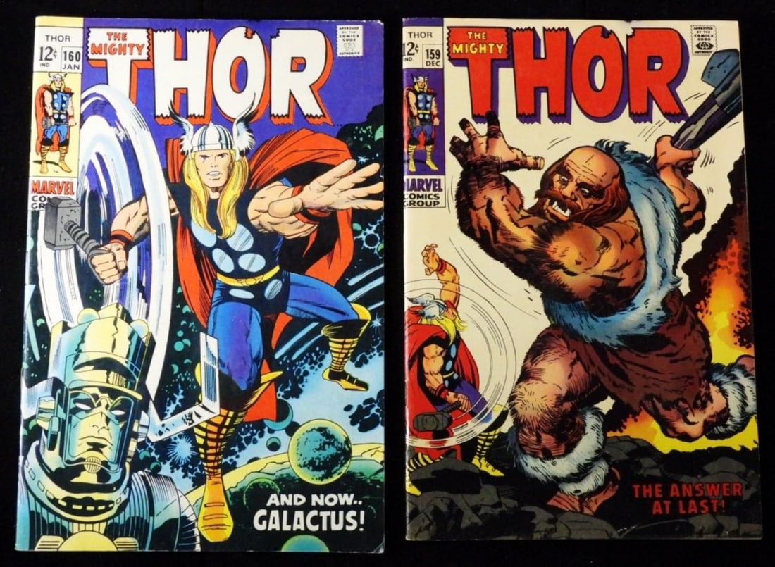 (2) 1969 Marvel The Mighty Thor (G/VG) (1 of 4)