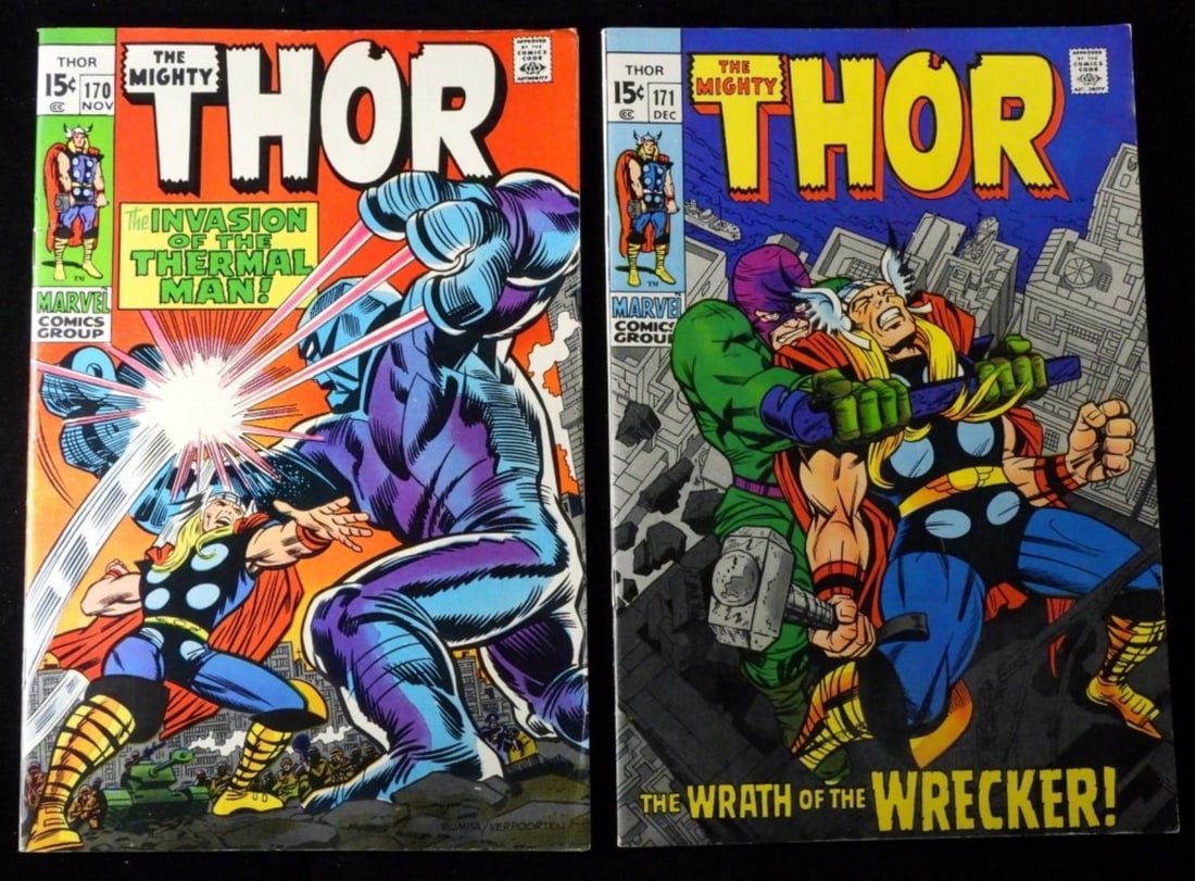 (2) #170 & 171 Marvel The Mighty Thor (G/VG) (1 of 4)