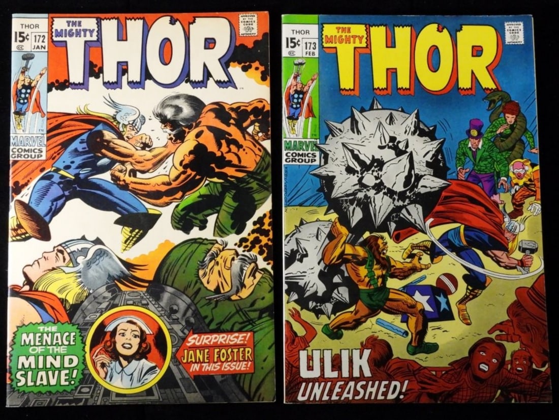 (2) #172 & 173 The Mighty Thor Marvel (G/VG) (1 of 3)