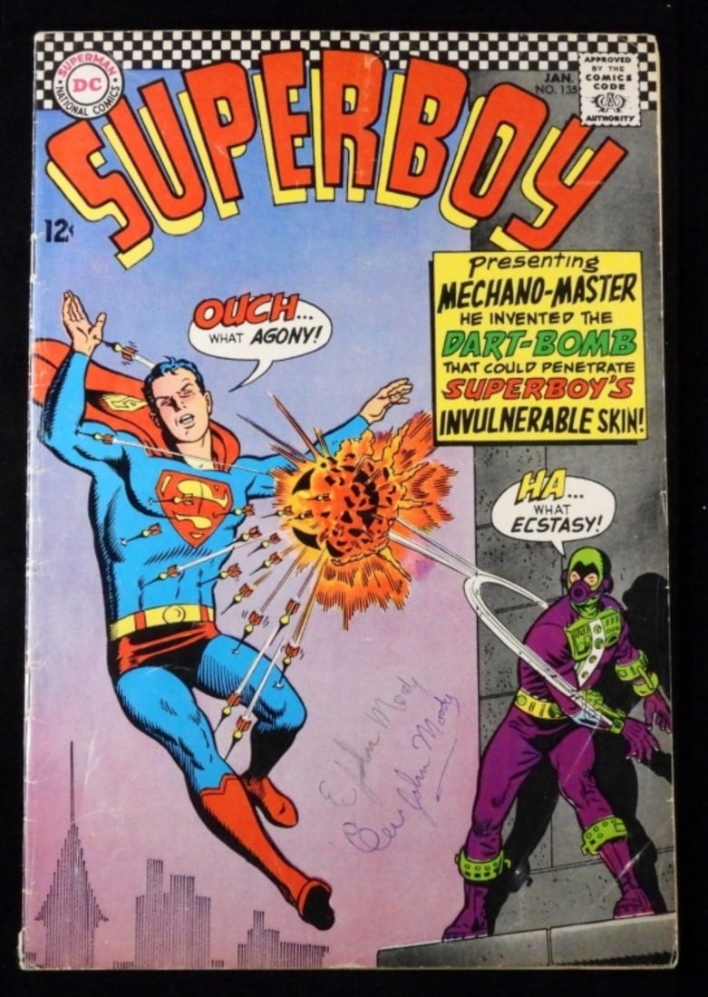 Superboy Jan #135 G: (There is a name written on the cover in both pen and pencil.)