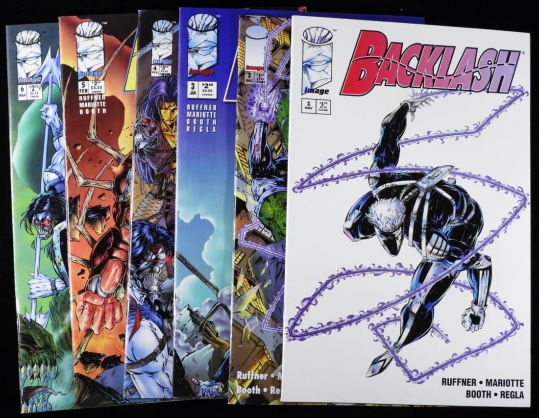 (6) Backlash Comics By Image VG 1-6: Bid live now!