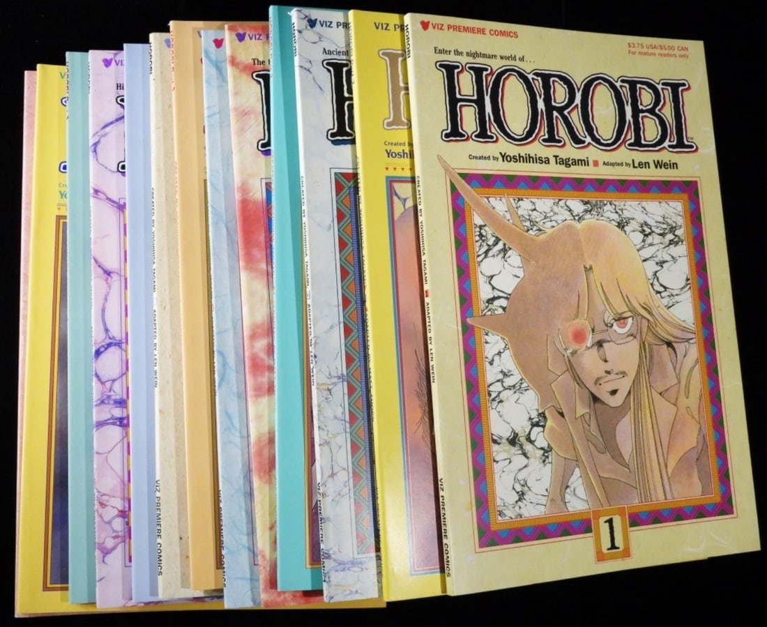 (13) VIZ Premiere Comics Horobi VG: Numbers 1, 1 (part 2) , 2, 2(part 2), 3, 4, 4 (part 2), 5, 5 (part 2), 6, 6 (part 2), 7 (part 2), & 8