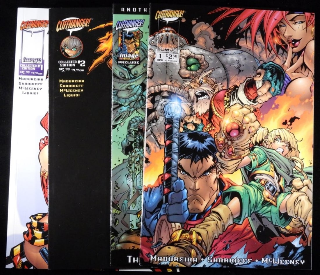 (4) Battle Chasers By Image Comics VG: April #1, Feb, 1998, #1, #2,