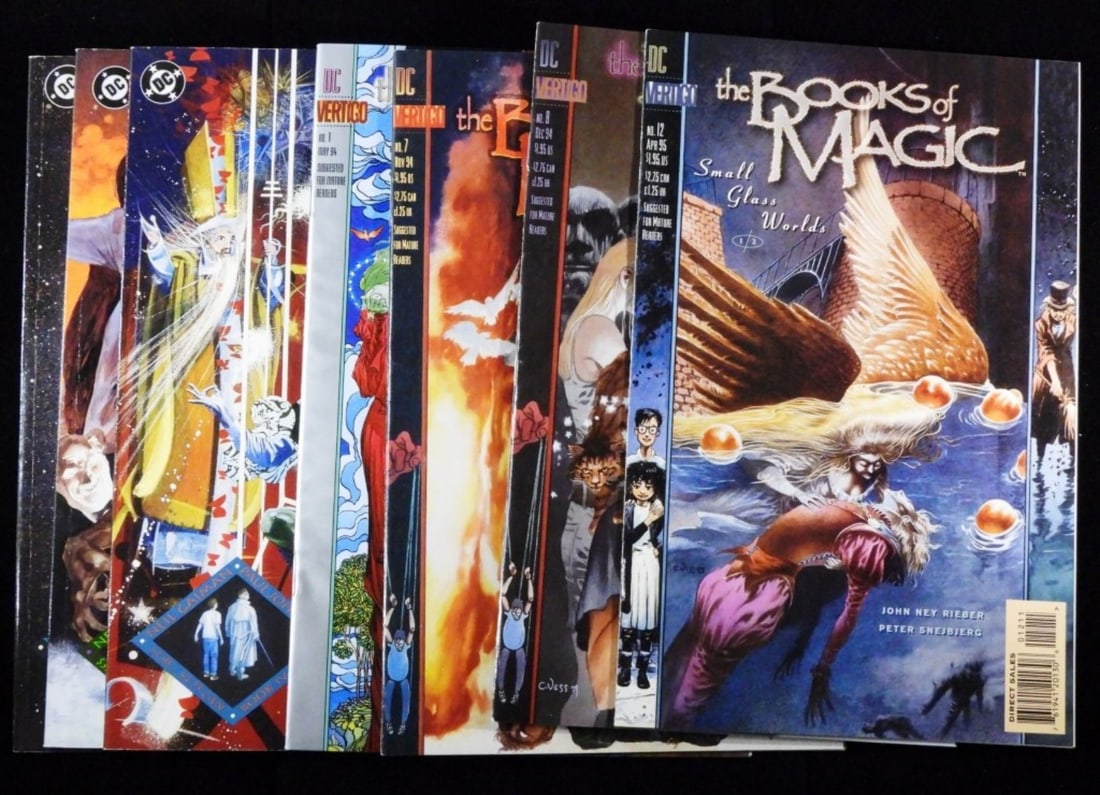 (7) DC The Books Of Magic: The Road To Nowhere IV, The Shadow World II, The Invisible Labyrinth, as well as numbers 1, 7, 8, & 12