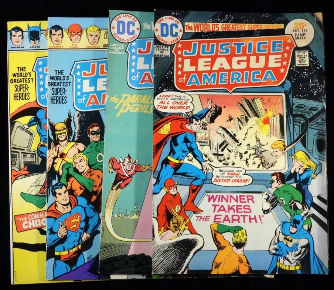 4-DC Comics- Justice League America: #119, 120, 125, and 127. Very good condition