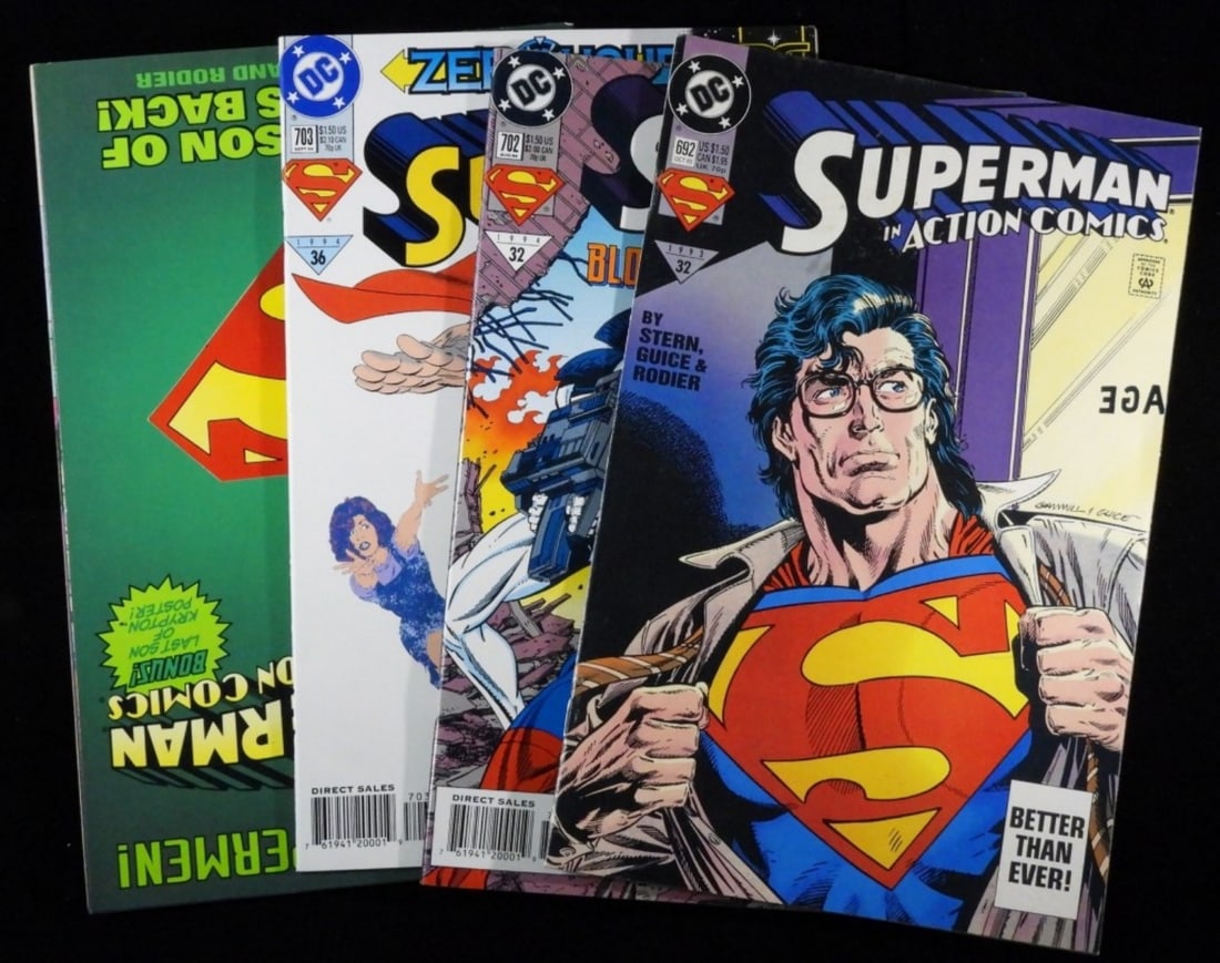 DC Superman In Action Comics. 4 Total All VF (1 of 3)