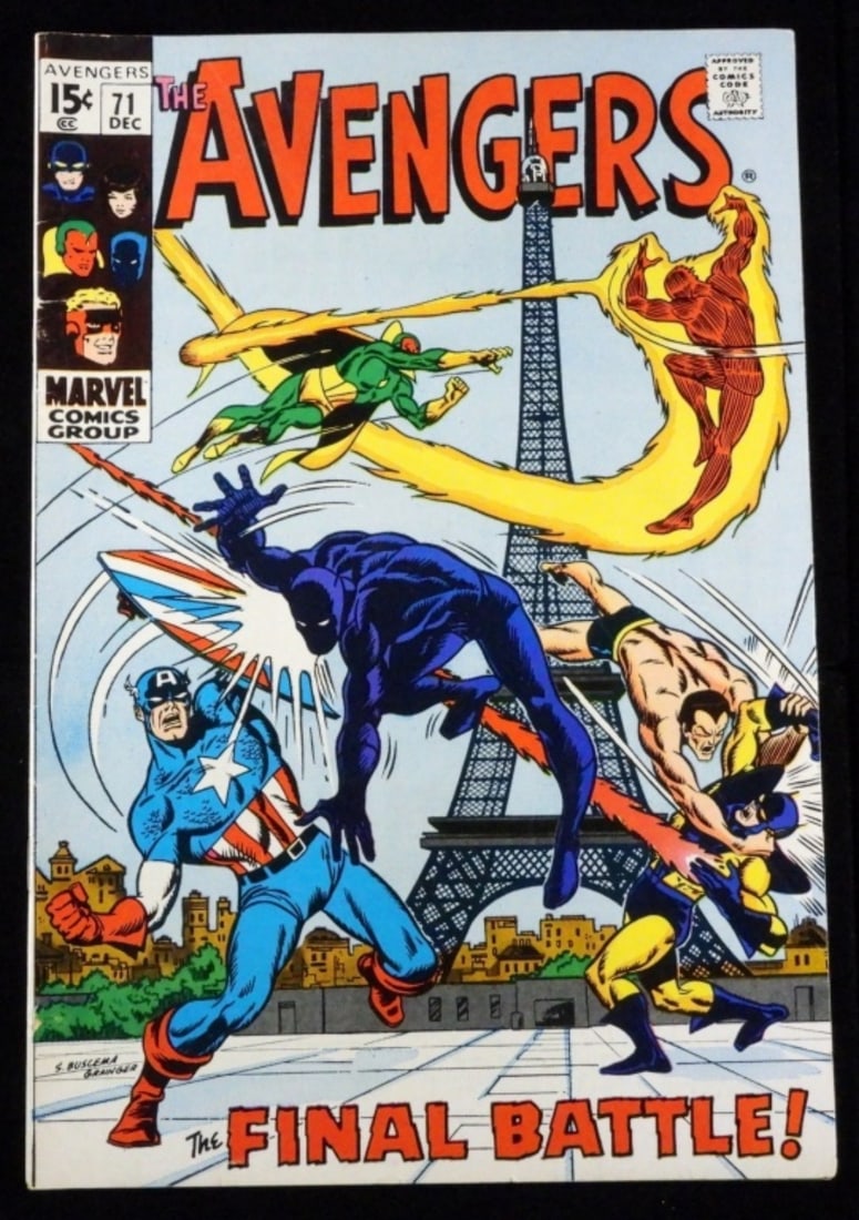 Avengers #71: 1969 The Final Battle Silver Age Comic Book VG