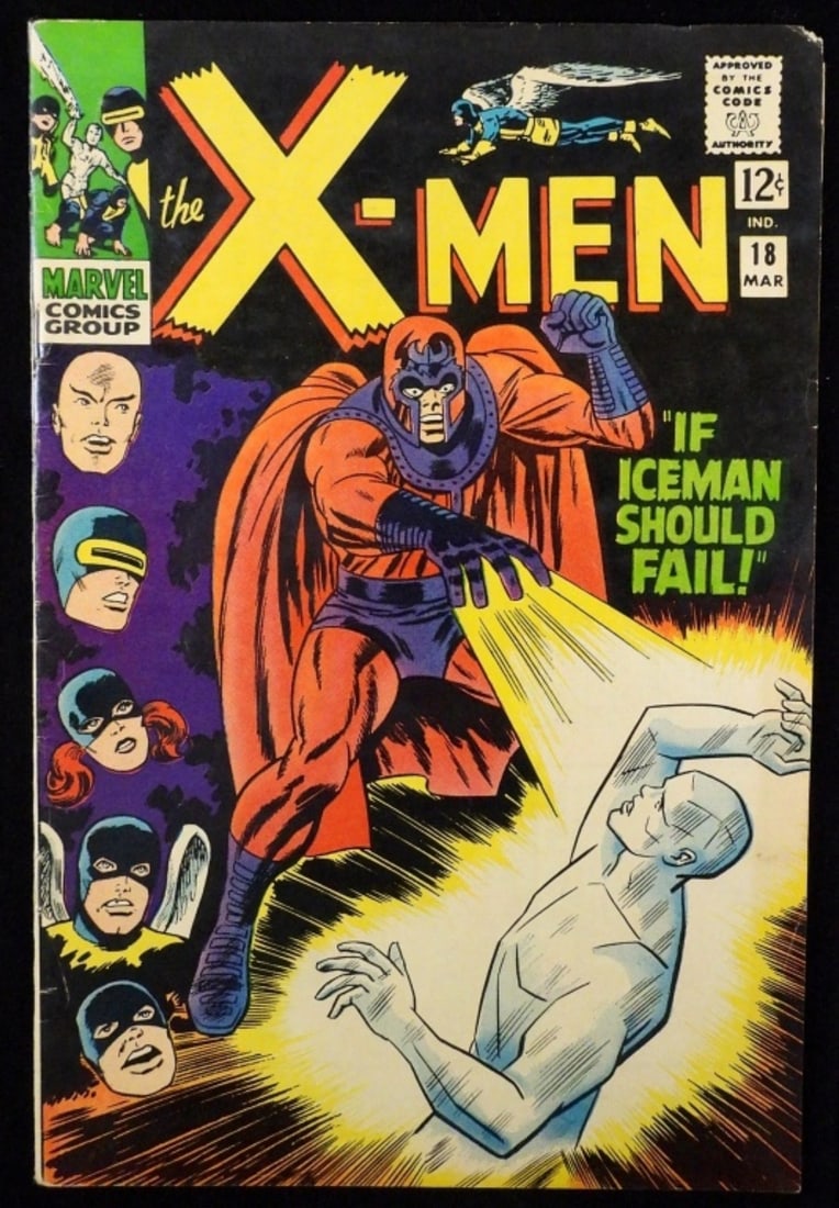 The X-Men #18 Marvel 1966 (G/VG): 1966 G/VG condition, some creasing and rips along the corners #18 12-cent issue