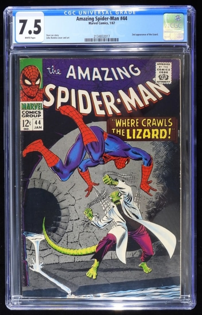 CGC #44 The Amazing Spider-Man Marvel 7.5 (1 of 2)