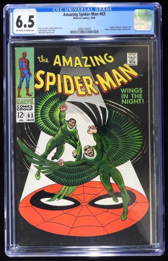 CGC #63 The Amazing Spider-Man Marvel 6.5 (1 of 2)